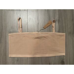 Skims Sheer Sculpt Bandeau with straps - NWT